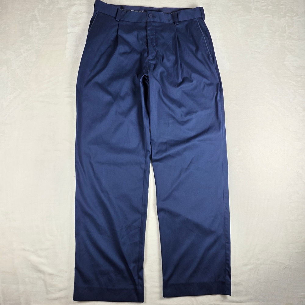 Nike Golf Pants 32x31 Mens Dri-FIT Tour Performance Navy Blue Straight Leg